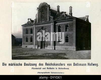 Nachlass von Theobald von Bethmann-Hollweg in Hohenfinow, 1909 Stockfoto