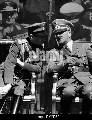 Adolf Hitler mit Paul von Jugoslawien, 1939 Stockfoto