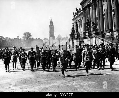 Staatliche Zeremonie für die Toten SS Gruppenführer Graf Friedrich von der Schulenburg, 1939 Stockfoto