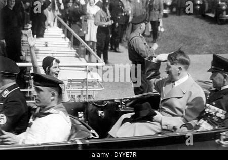 Adolf Hitler besucht die Kriegsflotte in Kiel Stockfoto