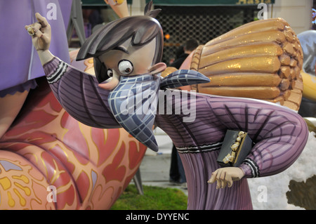 Valencia, Spanien, Fallas zeigt 2014 Stockfoto