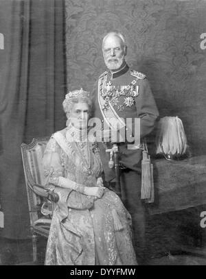 Ludwig III. mit seiner Frau Marie-Therese, 1918 Stockfoto