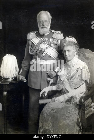 Ludwig III. mit seiner Frau Marie-Therese, 1914 Stockfoto