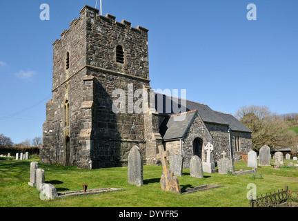 Späte mittelalterliche St-Andreas Kirche, Withypool Stockfoto