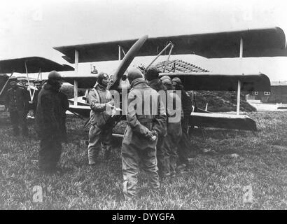 Hermann Goering mit Piloten, 1917-1918 Stockfoto
