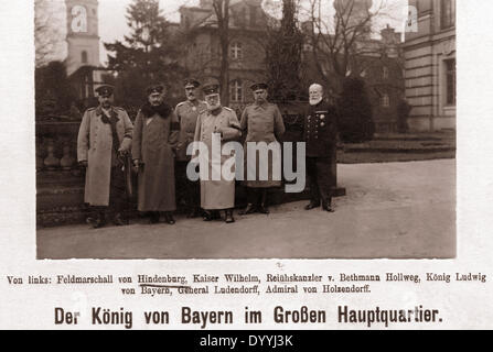 Wilhelm II. in der zentrale Stockfoto