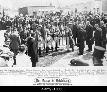 Kaiser Wilhelm II. in viele, 1917 Stockfoto