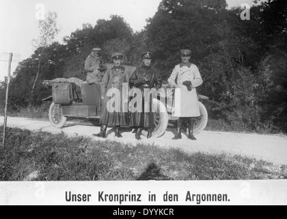 Kronprinz Wilhelm im Großraum Argonne, 1915 Stockfoto