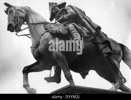 Reiterstatue von Frederick II. der große in Berlin, 1900 Stockfoto