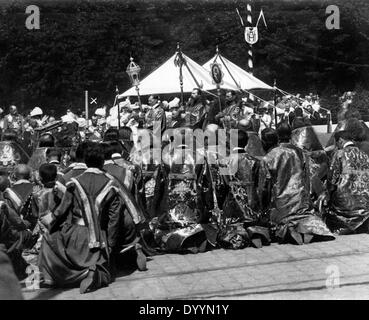 Inaugusration Denkmal Peters des großen in Riga, 1910 Stockfoto