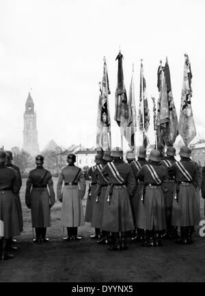 Der erste öffentliche Auftritt der neuen Wehrmacht (Streitkräfte), 1935 Stockfoto