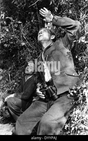 Deutsche Flak in Frankreich, 1944 Stockfoto