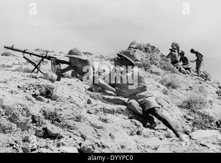 Kämpfe bei Tobruk, deutsche Position außerhalb der Stadt, 1941 Stockfoto