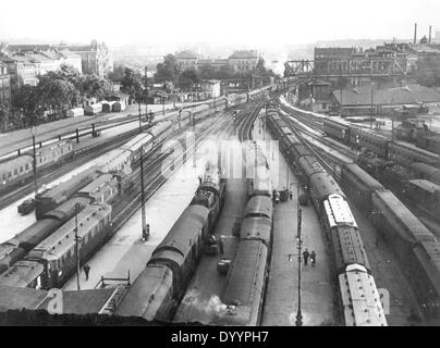 Der Anhalter Bahnhof, 1934 Stockfoto