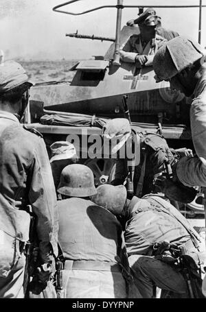 Erwin Rommel in der Nähe von Tobruk, 1942 Stockfoto