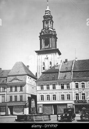 Crossen Sie an der Oder (Krosno Odrzanskie), 1935 Stockfoto