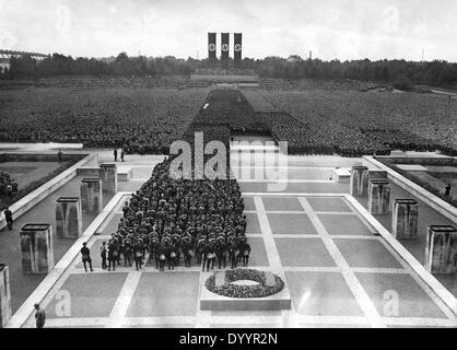 Parade der "Ralley des Sieges" in Nürnberg, 1933 schließen Stockfoto