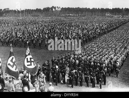 Militärparade auf der NSDAp-Ralley "Ralley des Sieges", 1933 Stockfoto