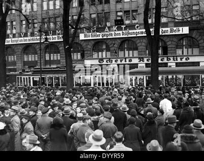 Nationale sozialistische Wahlpropaganda, 1933 Stockfoto