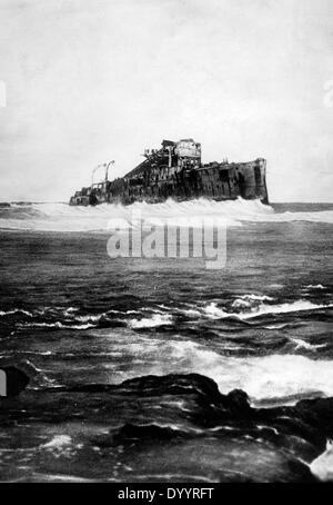 Erster Weltkrieg: Kreuzer "Emden" im Indischen Ozean, 1914 Stockfoto