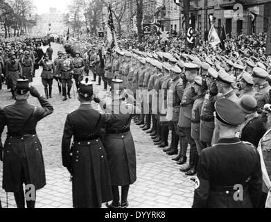 Paul von Hindenburg bei der Militärparade am Tag von Potsdam, 1933 Stockfoto