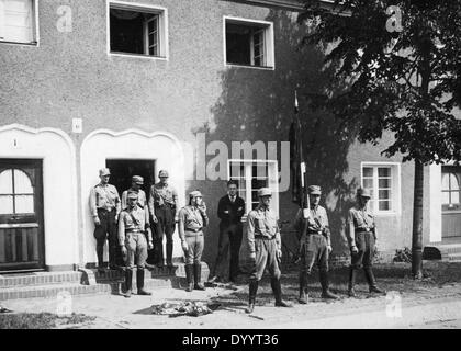 SA Ehrengarde in Berlin-Köpenick, 1933 Stockfoto