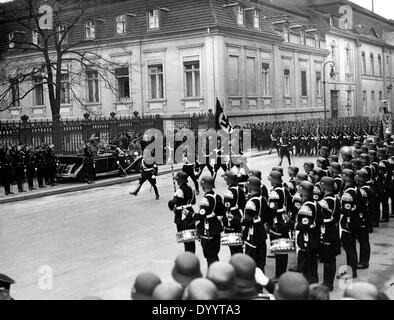 Parade von der SS-Leibstandarte Adolf Hitler, 1937 Stockfoto