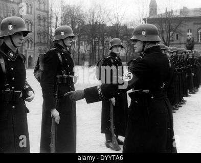 SS-Leibstandarte "Adolf Hitler" auf dem Berliner Parade Gelände, 1938 Stockfoto