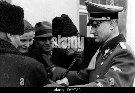 Umsiedlung der bessarabischen deutschen Stockfoto