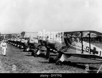 Kunstflug-Mitarbeiter der deutschen Luftwaffe in Brussles, 1939 Stockfoto