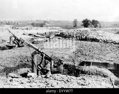 Deutsche Anti-Aircraft Kriegsführung an der Westfront, 1917 Stockfoto