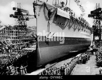 Einführung der Admiral Graf Spee, 1934 Stockfoto