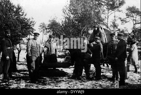 Gas-Lieferung, 1917 Stockfoto