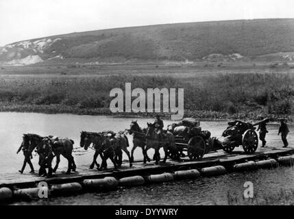 Deutsche Artillerie während der Panzerschlacht von Kursk 1943 Stockfoto