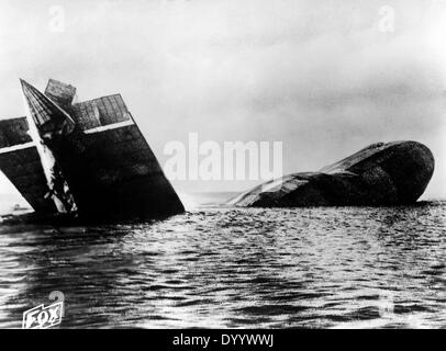 Zeppelin-Angriff auf England, 1915 Stockfoto