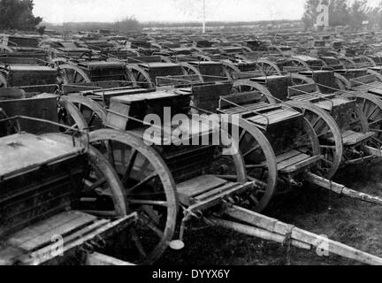 Erfasst russischen Munitionswagen, 1914 Stockfoto