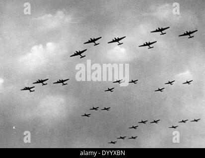 Deutsche Flugzeuge während dem Polenfeldzug 1939 Stockfoto