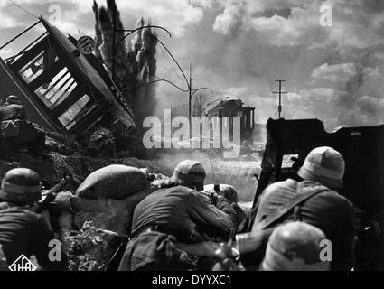 Deutsche Soldaten in Warschau, 1939 Stockfoto