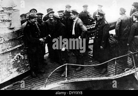 Alliierte Schiffbrüchige Offiziere im ersten Weltkrieg
