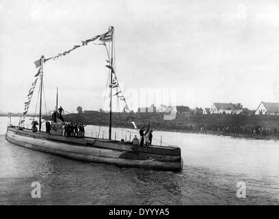 Händler-u-Boot "Deutschland" in Bremen, 1916 Stockfoto