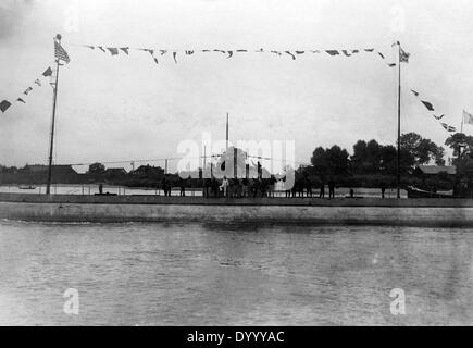 Händler-u-Boot 'Deutschland' im Hafen von Bremen, 1916 Stockfoto
