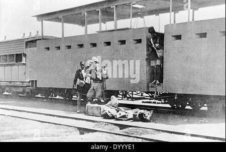 Deutsche Soldaten in Britisch-Ostafrika im ersten Weltkrieg Stockfoto