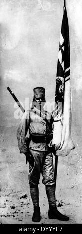 Ein deutscher Askari im 1. Weltkrieg in Deutsch Ost Afrika Stockfoto