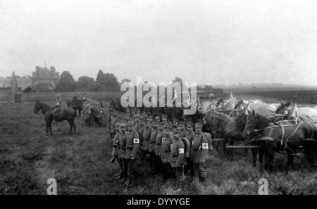 Ein Feldlazarett in Bewegung, 1915 Stockfoto