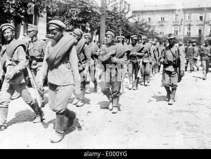 Russische Kriegsgefangene in Lublin, 1915 Stockfoto
