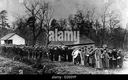 Trauerzug für deutsche Seemann Stockfoto