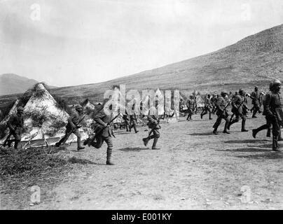 Türkische Truppen während der Ausbildung im ersten Weltkrieg, 1917 Stockfoto