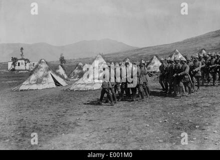 Türkische Truppen während der Ausbildung im ersten Weltkrieg, 1917 Stockfoto