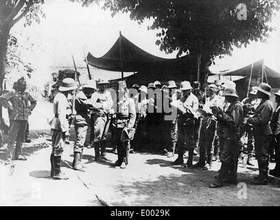 Post-Verteilung für die österreichische Artillerie, 1916 Stockfoto