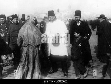 Spenden sammeln in Istanbul, 1915 Stockfoto